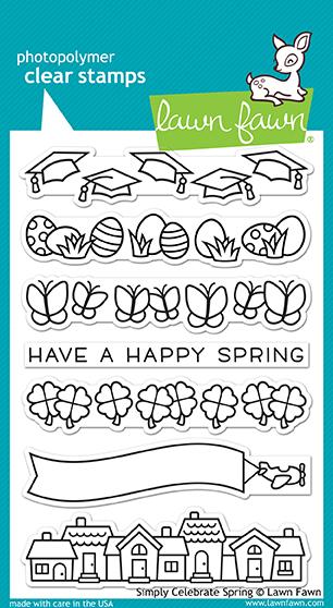 Lawn Fawn - SIMPLY CELEBRATE SPRING - Clears Stamps Set