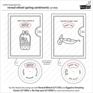 Lawn Fawn - Reveal Wheel SPRING SENTIMENTS - Clear Stamps Set