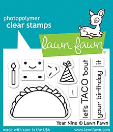Lawn Fawn - YEAR NINE (LET'S TACO 'BOUT) - Clear Stamps Set