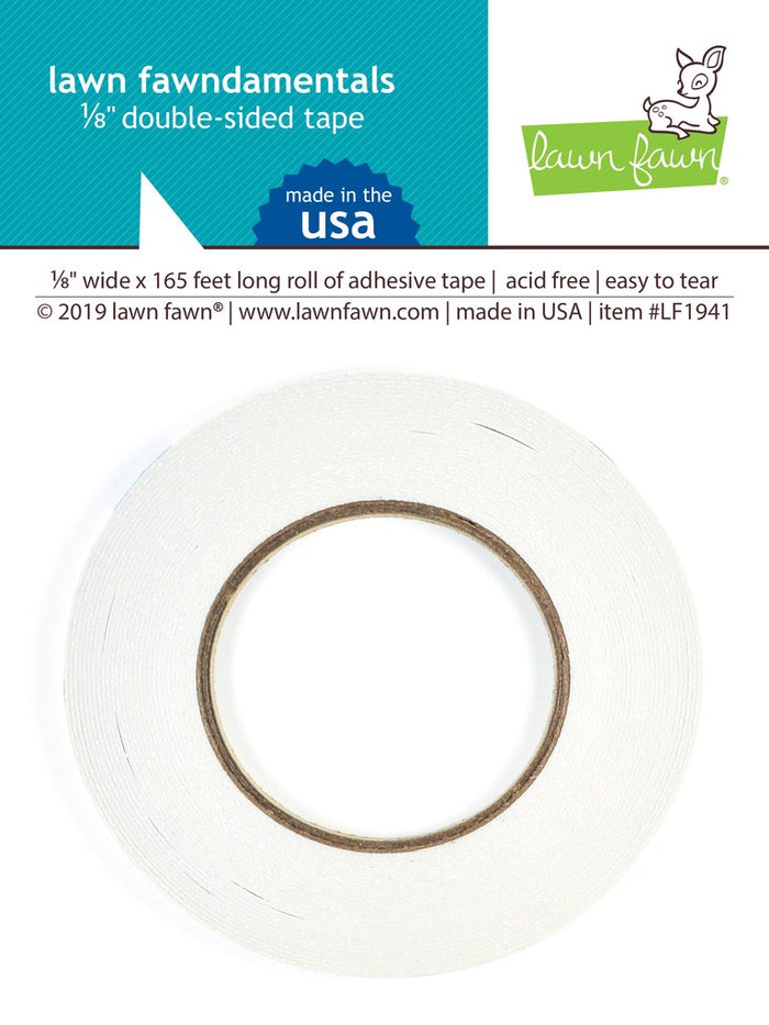 Lawn Fawn - DOUBLE SIDED TAPE 1/8 IN wide - 165 Ft Long