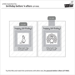 Lawn Fawn - Birthday Before n Afters - Stamp Set