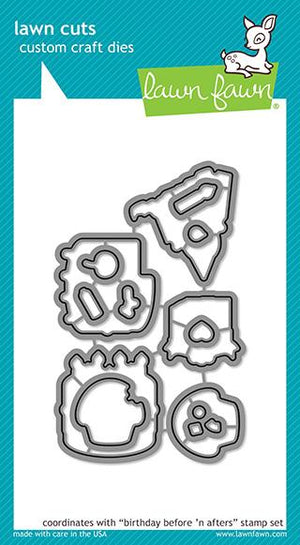 Lawn Fawn - Birthday Before n After - Die Set