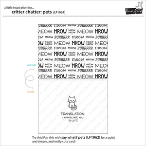 Lawn Fawn - Critter Chatter PETS - Stamp Set