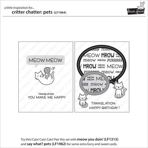Lawn Fawn - Critter Chatter PETS - Stamp Set