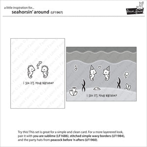 Lawn Fawn - Seahorsin Around - Stamp Set