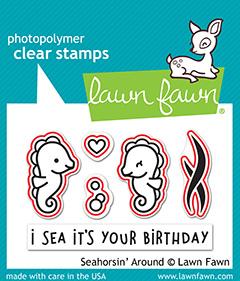 Lawn Fawn - Seahorsin Around - Stamp Set