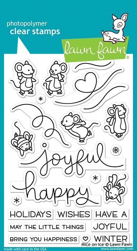 Lawn Fawn - MICE ON ICE - Clear Stamps Set