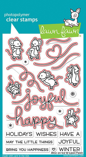 Lawn Fawn - MICE ON ICE - Lawn Cuts Dies Set