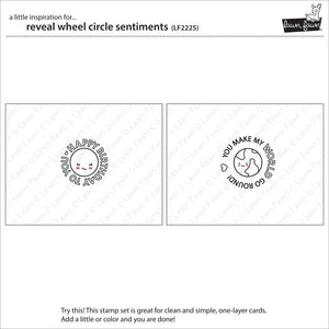 Lawn Fawn - Reveal Wheel CIRCLE SENTIMENTS - Stamps Set