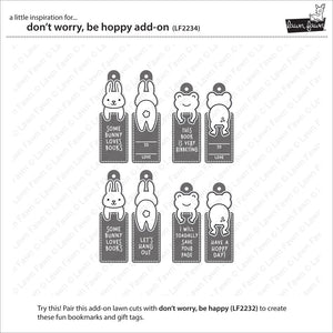 Lawn Fawn - DON'T WORRY BE HOPPY ADD-ON - Die Set