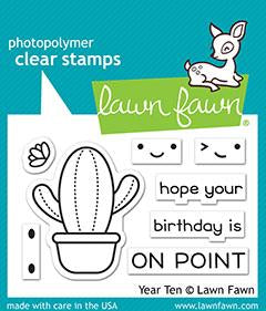 Lawn Fawn - YEAR TEN - CACTUS - Stamps Set