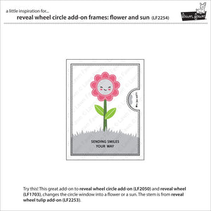 Lawn Fawn - Revel Wheel Circle ADD-ON: FLOWER and SUN - Die Set