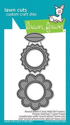 Lawn Fawn - Revel Wheel Circle ADD-ON: FLOWER and SUN - Die Set