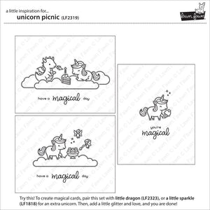 Lawn Fawn - UNICORN PICNIC - Stamps set
