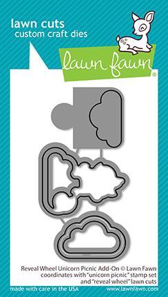 Lawn Fawn - Reveal Wheel Template UNICORN PICNIC Add-On - Dies set - 35% OFF!