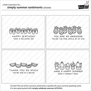 Lawn Fawn - Simply SUMMER SENTIMENTS - Stamps Set