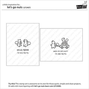 Lawn Fawn - LETS GO NUTS - Stamps Set