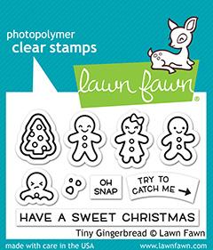 Lawn Fawn - TINY GINGERBREAD - Stamps Set