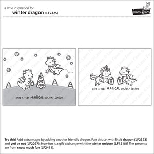 Lawn Fawn - WINTER DRAGON - Stamps Set