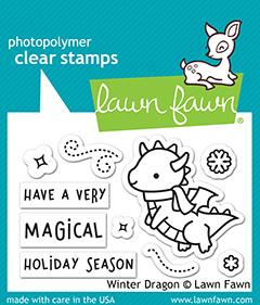 Lawn Fawn - WINTER DRAGON - Stamps Set