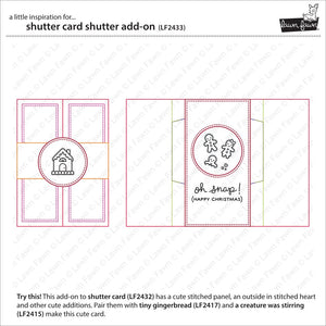 Lawn Fawn - Shutter Card ADD-ON - Dies Set