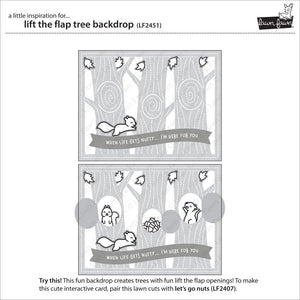 Lawn Fawn - LIFT THE FLAP TREE BACKDROP - Die