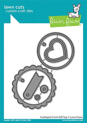 Lawn Fawn - SCALLOPED CIRCLE GIFT TAG - Lawn Cuts Die
