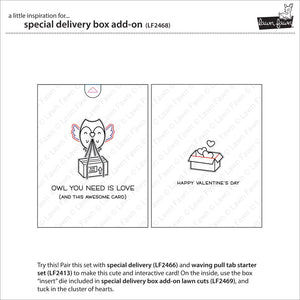 Lawn Fawn - SPECIAL DELIVERY BOX ADD-ON - Clear Stamp Set
