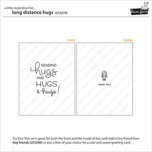 Lawn Fawn - LONG DISTANCE HUGS - Stamps Set