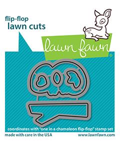Lawn Fawn - ONE IN A CHAMELEON FLIP FLOP - Lawn Cuts Dies