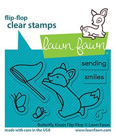 Lawn Fawn - BUTTERFLY KISSES FLIP FLOP - Stamps set