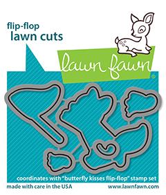 Lawn Fawn - BUTTERFLY KISSES FLIP FLOP - Lawn Cuts Die