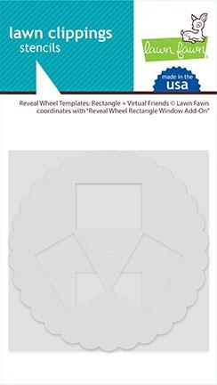 Lawn Fawn - RECTANGLE VIRTUAL FRIENDS - Reveal Wheel Template