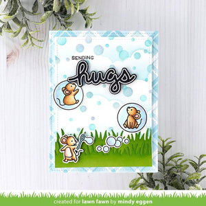 Lawn Fawn - BUBBLE BACKGROUND - Lawn Clippings Stencil