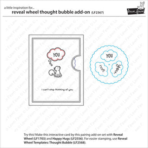 Lawn Fawn - REVEAL WHEEL THOUGHT BUBBLE ADD-ON - Dies set