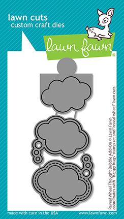 Lawn Fawn - REVEAL WHEEL THOUGHT BUBBLE ADD-ON - Dies set