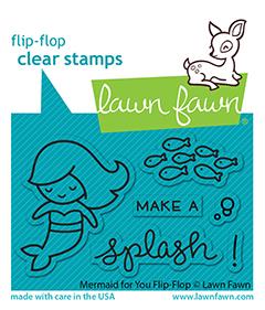 Lawn Fawn - MERMAID FOR YOU FLIP-FLOP - Stamp Set