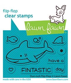 Lawn Fawn - DUH-NUH FLIP-FLOP - Stamp Set