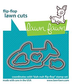 Lawn Fawn - DUH-NUH FLIP-FLOP - Die Set