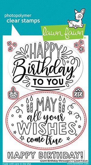 Lawn Fawn - GIANT BIRTHDAY MESSAGES - Die Set
