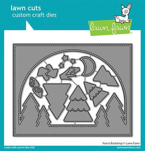 Lawn Fawn - FOREST BACKDROP - Die Set