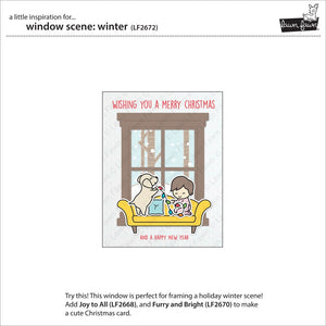 Lawn Fawn - Window Scene: WINTER - Stamps set