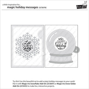 Lawn Fawn - MAGIC HOLIDAY MESSAGES - Dies set