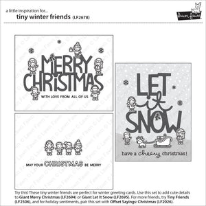 Lawn Fawn - TINY WINTER FRIENDS - Stamps set