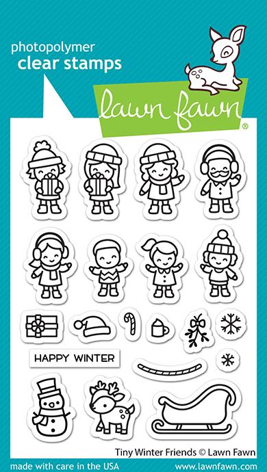 Lawn Fawn - TINY WINTER FRIENDS - Stamps set