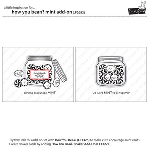 Lawn Fawn - How You Bean? MINT Add-on - Stamps set