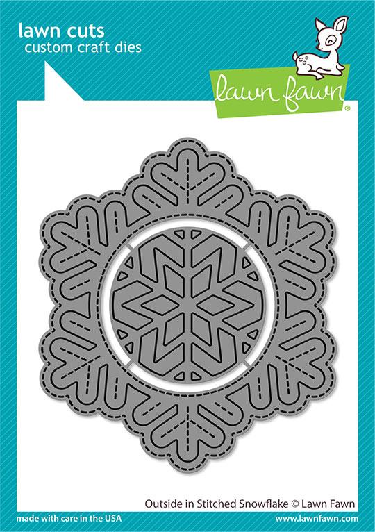 Lawn Fawn - OUTSIDE IN Stitched Snowflake - Die