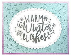 Lawn Fawn - STITCHED SNOWFLAKE Backdrop - Die