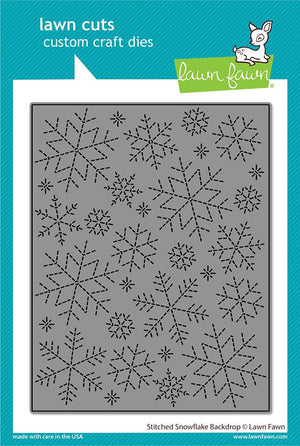 Lawn Fawn - STITCHED SNOWFLAKE Backdrop - Die