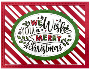 Lawn Fawn - PEPPERMINT STRIPES Backdrop - Die